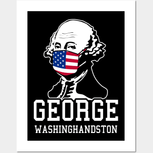 USA Independence Day 4th of July George Washington Posters and Art